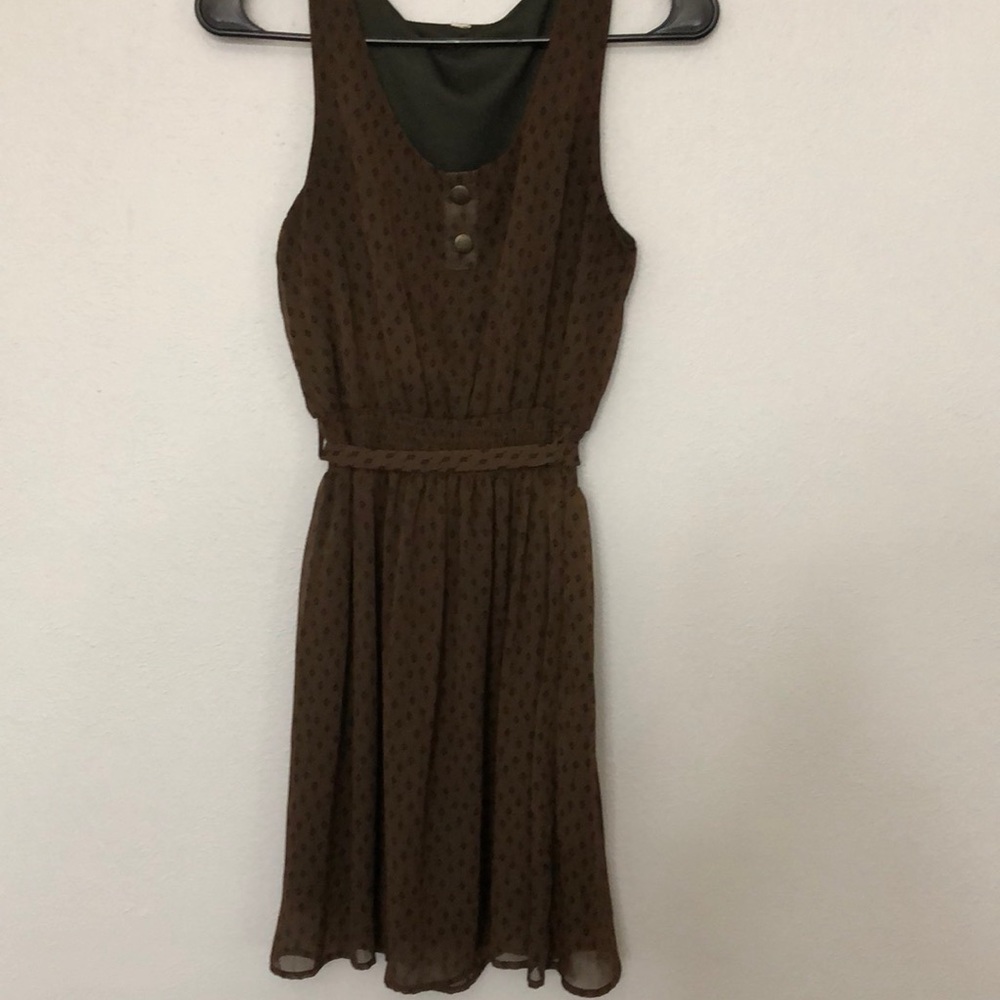 Short, brown dress
